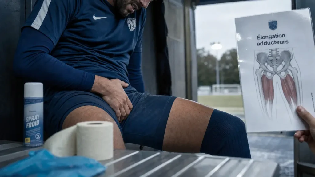 Élongation des adducteurs : symptômes, délais de guérison et retour au sport
