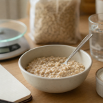 Flocon d avoine pour maigrir : bol de porridge crémeux pour la satiété