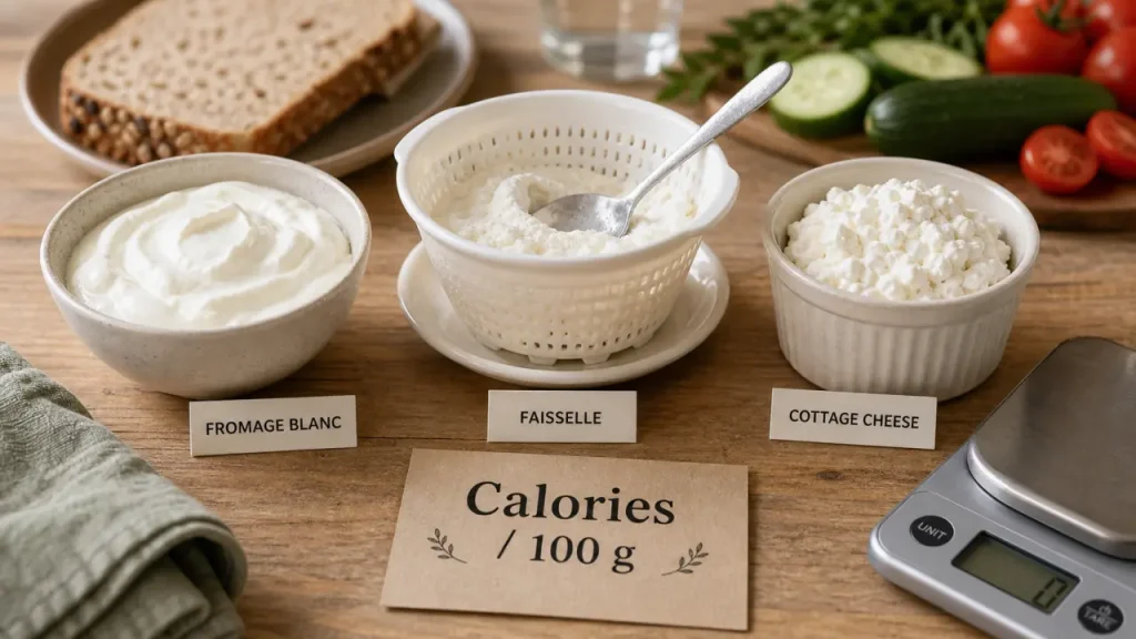 Fromage le moins calorique : fromage blanc et cottage