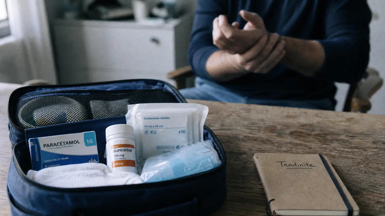 Ibuprofene tendinite : trousse, glace et douleur au tendon