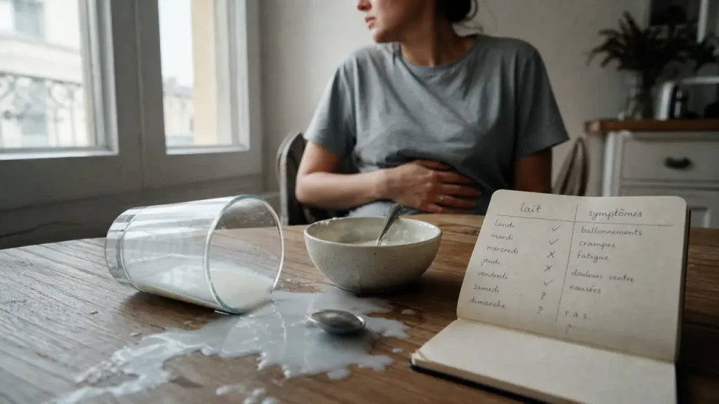 Gaz, diarrhée, douleurs : les signes qui orientent vers une intolérance au lactose