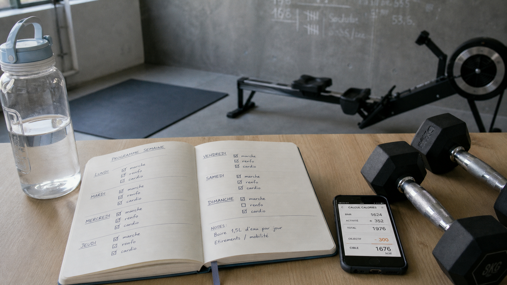 Maigrir par le sport programme : carnet et programme 300 minutes par semaine