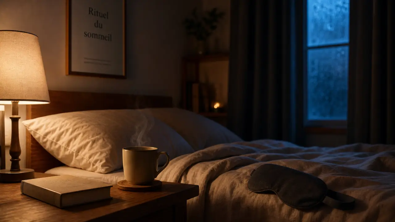 Mieux dormir: les bases, chambre calme pour un rituel du sommeil, tisane et masque de sommeil