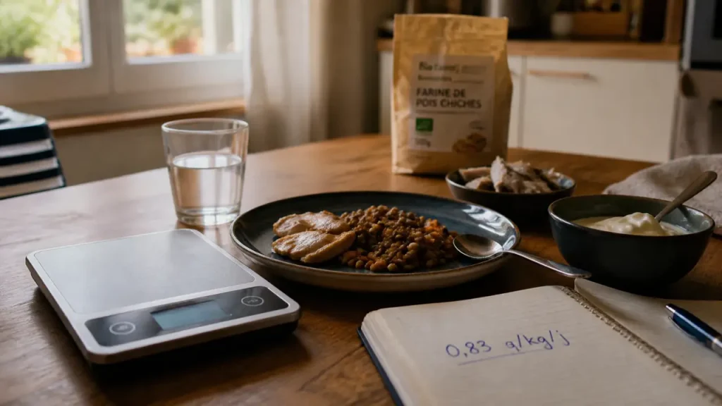 Combien de protéines par jour ? 0,83 g/kg, besoins selon le profil et excès à éviter