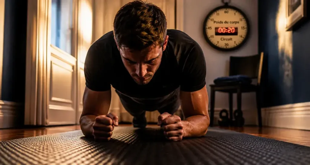 Musculation sans matériel : 4 piliers pour transformer votre corps chez vous