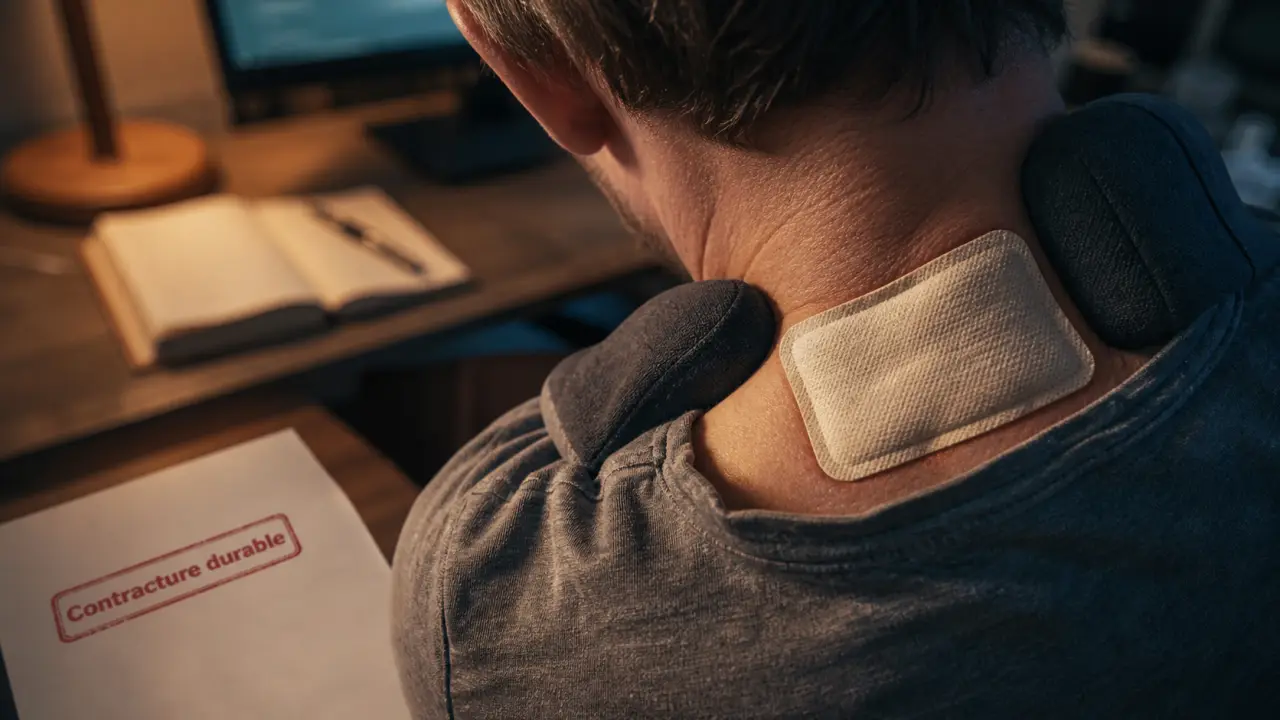 Contracture musculaire qui dure des mois : épaule et nuque au bureau, patch chauffant