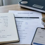 Programme de perte de poids gratuit : bilan IMC sur table