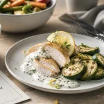 Regime idee recette : dîner léger 155 kcal, dinde citron, skyr