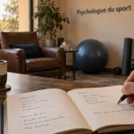 Psychologue du sport : carnet de notes et performance mentale